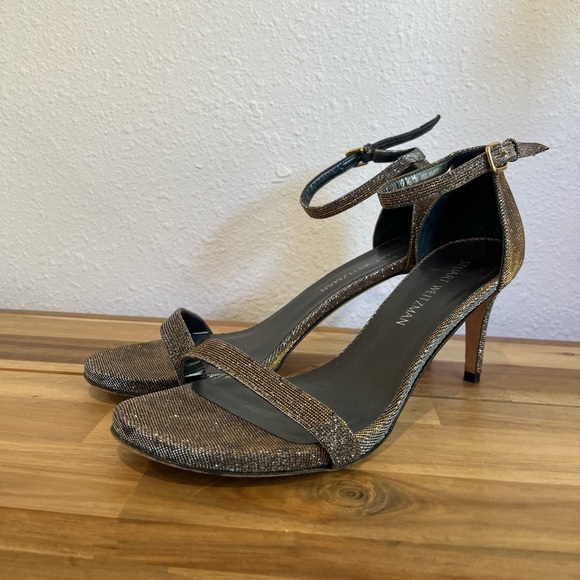 Stuart Weitzman Nunaked Pyrite Nocturn, 9.5 - Picture 4 of 14